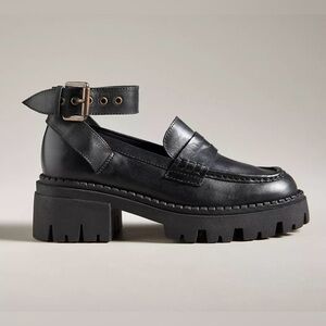 Seychelles Black Leather Not The One Loafer Shoes